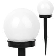 LED záhradné svietidlo SOLAR BALL WHITE 10cm