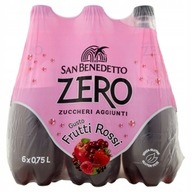 San Benedetto Frutti Rossi ZERO 6x750ml Taliansky sýtený nápoj bez cukru