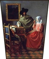 Obrazovka Pohár vína Jan Vermeer Obrazovka Pohár vína Jan Vermeer