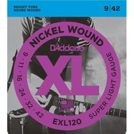 Str.D'addario EXL120 pre elektrickú gitaru 9-42