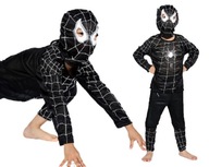 Outfit Disguise BLACK SPIDERMAN MASK BALL 98-110 Outfit Disguise BLACK SPIDERMAN MASK BALL 98-110