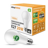 6x E27 A70 LED žiarovka 20W=140W 3 BERGE FARBY 6x E27 A70 LED žiarovka 20W=140W 3 BERGE FARBY
