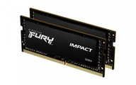 DDR4 FURY Impact SODIMM pamäť 16GB (2*8GB)/3200 CL20 Kingston
