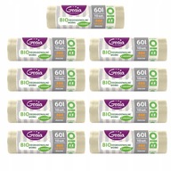 GOSIA Biologicky odbúrateľné vrecia s rúčkami 60L 90 ks. GOSIA Biologicky odbúrateľné vrecia s rúčkami 60L 90 ks.