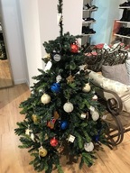 Krásny taliansky umelý vianočný stromček ZELENÝ 135 cm