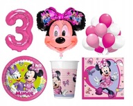 Súprava balónikov k 3. narodeninám malej myšky Minnie Súprava balónikov k 3. narodeninám malej myšky Minnie
