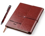 Elegantný zápisník A5 s perom + darček GRAVÍROVANIE Elegantný zápisník A5 s perom + darček GRAVÍROVANIE