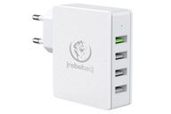 NABÍJAČKA REBELTEC H410 QC 3.0 4xUSB BIELA NABÍJAČKA REBELTEC H410 QC 3.0 4xUSB BIELA