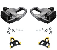 Pedále Shimano PD-R550 šedé SPD-Sl + nášľapy SH11 Pedále Shimano PD-R550 šedé SPD-Sl + nášľapy SH11