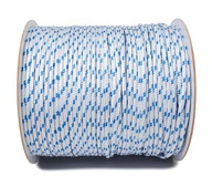 POLYPROPYLÉNOVÉ LANO Splietané plachtárske lano biele 6mm 50M POLYPROPYLÉNOVÉ LANO Splietané plachtárske lano biele 6mm 50M