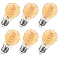 E27 LED žiarovka 6W=50W Vlákno 600lm Dekoratívne Teplé Bez blikania Savineo E27 LED žiarovka 6W=50W Vlákno 600lm Dekoratívne Teplé Bez blikania Savineo