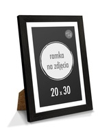 Fotorámik 20x30 cm 30x20 s podporou Čierna Fotorámik 20x30 cm 30x20 s podporou Čierna