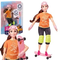 Mattel Barbie olympijská skateboardová bábika
