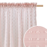 Záves pripravený do obývačky 140x260 záves s páskou žaba Casablanca ružová Záves pripravený do obývačky 140x260 záves s páskou žaba Casablanca ružová