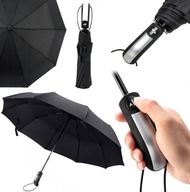 Dáždnik skladací dáždnik automatický UNISEX Black