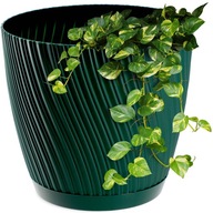 KADAX KVETINÁČ SO STOJANOM 23cm PLAST ZELENÝ