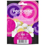 Staleks Pododisc Brúsne kotúče L 25 mm #100 50 ks - PDFS-25-100W Staleks Pododisc Brúsne kotúče L 25 mm #100 50 ks - PDFS-25-100W