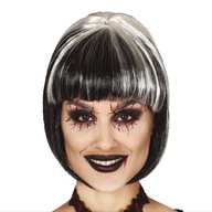 KRÁTKA HALLOWEENSKÁ PAROCHA BOB, BIELE A ČIERNE zvýraznenia KRÁTKA HALLOWEENSKÁ PAROCHA BOB, BIELE A ČIERNE zvýraznenia