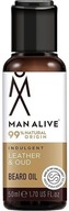Ošetrujúci olej na bradu Man Alive Leather Oud 50 ml Ošetrujúci olej na bradu Man Alive Leather Oud 50 ml
