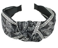 PÁSKA DO VLASOV BANDANA ČIERNY HODVÁBNY UZOL PÁSKA DO VLASOV BANDANA ČIERNY HODVÁBNY UZOL