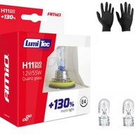 2x H11 AMIO LUMITEC +130% SCHVÁLENIE + ZDARMA 2x H11 AMIO LUMITEC +130% SCHVÁLENIE + ZDARMA