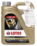 LOTOS 5W40 4L SYNTHETIC PLUS SL/CF THERMAL CONTROL