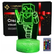 3D LED USB nočná lampa k darčeku MINECRAFT GAME 3D LED USB nočná lampa k darčeku MINECRAFT GAME