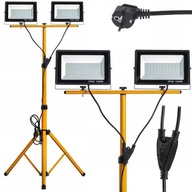 Stojan na statív 2x 100W reflektor HALOGEN BUILDING pracovná lampa so zástrčkou Stojan na statív 2x 100W reflektor HALOGEN BUILDING pracovná lampa so zástrčkou