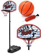 Košík + nastaviteľný stojan na basketbal