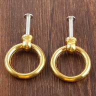 2 ks starožitných zlatých gombíkov na skrinku a rúčky na šperky