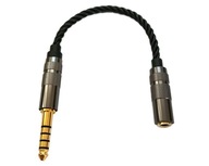Adaptérový adaptér 3,5 mm (F) 4,4 mm (M) Vyvážený Adaptérový adaptér 3,5 mm (F) 4,4 mm (M) Vyvážený