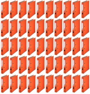 Ekonomický kancelársky zakladač Esselte s objímkou A4 50 mm oranžová x 50 Ekonomický kancelársky zakladač Esselte s objímkou A4 50 mm oranžová x 50