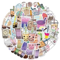BUBBLE TEA MIX VODEODOLNÉ NÁLEPKY SET 50 ks BUBBLE TEA MIX VODEODOLNÉ NÁLEPKY SET 50 ks