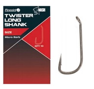 Nash Hooks Pin Point Twister Long Shank veľ 4 Nash Hooks Pin Point Twister Long Shank veľ 4