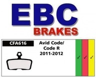 Cyklistické podložky EBC Avid Elixir/Code CFA616HH Cyklistické podložky EBC Avid Elixir/Code CFA616HH