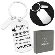 DARČEK PRE VODIČA GRAVÍROVANÁ STRIEBORNÁ REŤAZKA NA KĽÚČ S OCELOVÝM PRÍVESKOM DARČEK PRE VODIČA GRAVÍROVANÁ STRIEBORNÁ REŤAZKA NA KĽÚČ S OCELOVÝM PRÍVESKOM