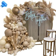 BOHO BALÓNOVÁ GIRLAND BÉŽOVÁ NAHÁ ŠAMPANSKÉ SVADBA SVADBA ELEGANTNÁ BÉŽOVÁ BIELA BOHO BALÓNOVÁ GIRLAND BÉŽOVÁ NAHÁ ŠAMPANSKÉ SVADBA SVADBA ELEGANTNÁ BÉŽOVÁ BIELA