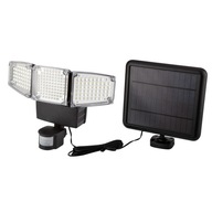 Solárne záhradné nástenné svietidlo 3x10W LED senzor