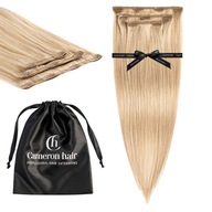 Prírodné vlasy Clip In 53 cm 3 pásky 60 g #18 Šampanské blond predlžovanie Prírodné vlasy Clip In 53 cm 3 pásky 60 g #18 Šampanské blond predlžovanie