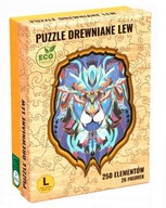 Drevené puzzle Lev 250 dielikov + 26 figúrok Drevené puzzle Lev 250 dielikov + 26 figúrok