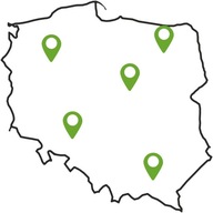 Nálepka na stenu mapa Poľska 70 cm + fixky Nálepka na stenu mapa Poľska 70 cm + fixky