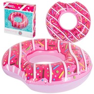 Nafukovací kruh na plávanie Donut, ružový, 107 cm