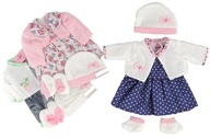BABY oblečenie pre bábiku BORN šaty CLOTHES 40cm