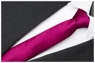 MIKROVLÁKNO Úzka 6cm Hladká FUCHSIA kravata gs90 MIKROVLÁKNO Úzka 6cm Hladká FUCHSIA kravata gs90