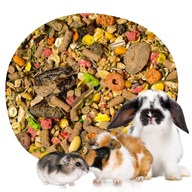 Základné jedlo 2,5 kg vedra pre hlodavce a králiky - prémiová zmes Základné jedlo 2,5 kg vedra pre hlodavce a králiky - prémiová zmes