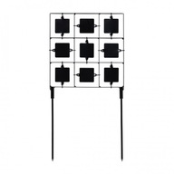 RazorGun oceľový terč zo vzduchovej pištole tic-tac-toe RazorGun oceľový terč zo vzduchovej pištole tic-tac-toe