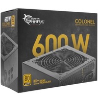 WhiteShark PC zdroj COLONEL 600W 80+ BRONZE
