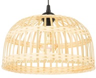 Čierna BOHO bambusová závesná lampa 38cm TH10 Čierna BOHO bambusová závesná lampa 38cm TH10