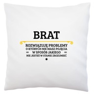 Brat rieši problémy Biely vankúš Brat rieši problémy Biely vankúš