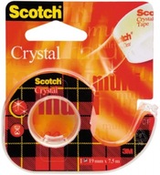 Kancelársky pásik SCOTCH Crystal 19mm x 7,5m podávač